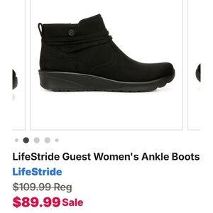 Life Stride Women's Sleek Black Booties